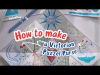 DIY - How to make a Victorian Puzzle Purse - YouTube