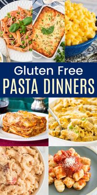 Feed the whole family (and still have leftovers!) with these easy Gluten-Free Pasta Dinner Ideas. A collection of hearty, kid-friendly recipes for healthy pasta dinners that you can make on any given weeknight.