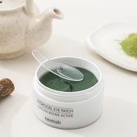 Cooling Hydrogel Eye Patch for Puffiness and Fine Lines! 3 in 1 Multifunctional eye patch for soothing, brightening, and anti-aging under eye area! This eye patch repairs irritated skin and brightens dark circles with Matcha probiotics. Easy to use on any eye shapes due to hydrogel's highly adhesive texture. Watery essence in hydrogel cools down skin quickly and hydrate. Working on clean beauty - 100% eco friendly hydrogel made of sea plants that easily get dissolved in water. Matcha Biome™ - Fe