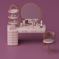 Pink Rush Vanity Set by SNOOTYSIMS ♥ sims 4 cc, sims 4, sims 4 cc folder, sims 4 cc finds, the sims 4 cc, sims 4, sims 4 cc furniture, sims 4 furniture cc, sims 4 cc patreon,