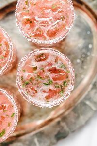 Strawberry Basil Margarita Summer Cocktail #sip