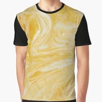 "Yellow and White Marble " T-shirt by ilovesbd | Redbubble