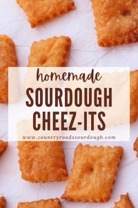 These homemade sourdough cheez-it crackers are crunchy, salty and cheesy. They are made with simple ingredients and are packed with flavor. A quick and easy snack the whole family will love.