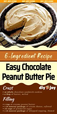 Ree Drummond’s 6-Ingredient Chocolate Peanut Butter Pie Recipe