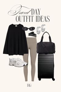 Travel Outfit Idea 〰 travel outfits, travel look, casual outfit, casual outfits, travel looks, travel outfit inspo, travel essential, travel essentials, travel bag, travel bags, closet basics, closet staples, neutral outfits, neutral outfit, casual sneakers, athleisure outfit