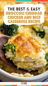 Looking for a cozy, family-friendly dinner? This Broccoli Cheddar Chicken and Rice Casserole is the ultimate comfort food, packed with cheesy goodness, tender chicken, and fresh broccoli. Perfect for busy weeknights! Save this recipe and give it a try tonight!