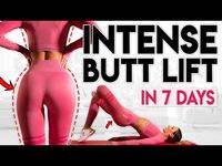 Lifting des fesses intense en 7 jours (façonnez vos fesses) | Entraînement de 10 minutes - YouTube