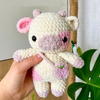 You will love the strawberry cow crochet amigurumi toy. A big thank you to the owner of the pattern for the cute plush strawberry cow. It is a very easy...