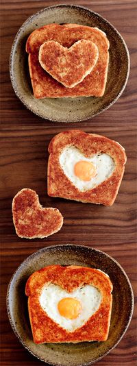 Valentine's Day Breakfast! Such an easy way to surprise your family or hubby. More ideas on Dagmar's Home, DagmarBleasdale.com