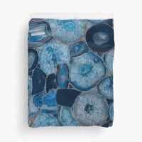 "Blue Agate Geode " Duvet Cover by ilovesbd | Redbubble