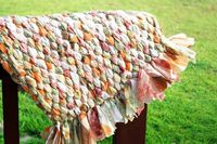 Recycle your old bed sheet into a lovely woven rag rug. We love these bright colors for Spring and Summer!