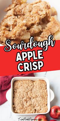 This Sourdough Apple Crisp is such an easy sourdough discard recipe. This apple crisp is a wonderful recipe to make during fall. Pop it in the oven and enjoy the amazing smell throughout your kitchen! 