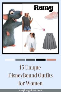 Find this casual and cute Remy Disney Bound Outfit and 14 other Disney Bound Outfits for Women.