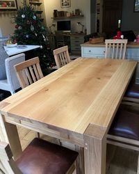 Contemporary Bespoke Dining Table | Handmade Oak Kitchen Tables