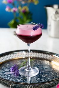 Lavender Berry Gin Sour - Queen Bee Mixology