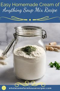 Easy Homemade Cream of Anything Soup Mix Recipe