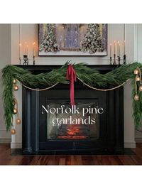 1 Piece 8.85ft Real Touch Norfolk Pine Wreath Green Artificial Christmas Wreath Faux Green Garland For Holiday Fireplace Mantle Window Indoor And Outdoor Decoration Dark Green    ABS     Home Decor, size features are:Bust: ,Length: ,Sleeve Length: