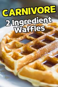 Make delicious carnivore waffles with just 2 simple ingredients. Perfect for a quick, protein-packed breakfast. Follow me for more! #Carnivore #Keto #CarnivoreDiet #CarnivoreRecipes