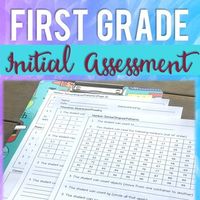 If you are looking for a well-rounded beginning of the year first grade student assessment, then look no further! This assessment questionnaire is great for the first week of school, but is perfect as an end of year kindergarten assessment as well. This assessment doesn't require anything fancy, but uses simple materials you most likely already have in your classroom. I have found this serves as a great tool for parent-teacher conferences, and can be handy for assessing incoming students.PRODUCT