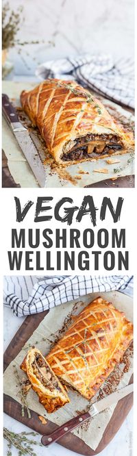 Flaky, Golden and Delicious this Vegan Mushroom Wellington is sure to take center stage at your Christmas feast. Learn how to make this vegetable wellington. via @deliciouseveryday