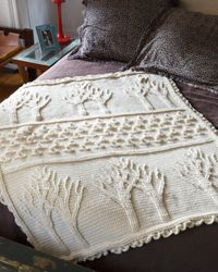 Free Crochet Pattern: Tree of Life Afghan