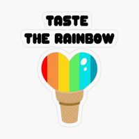 Get my art printed on awesome products. Support me at Redbubble #RBandME: https://www.redbubble.com/i/sticker/Taste-the-Rainbow-Heart-Ice-Cone-Rainbow-Pride-by-miss-Flower/49970934.O9UDB?asc=u