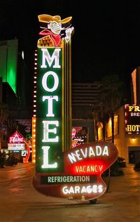 Las Vegas Motel neon sign circa 1950