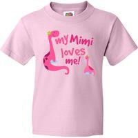 My Mimi Loves Me Kids T-Shirt Pink $18.99 www.personalizedfamilytshirts.com #Mimi #granddaughter