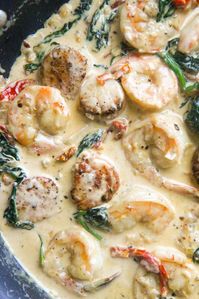 Tuscan Shrimp and Scallops