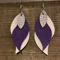 Buffalo check DIY Faux Leather Earrings | My Inspiration Corner