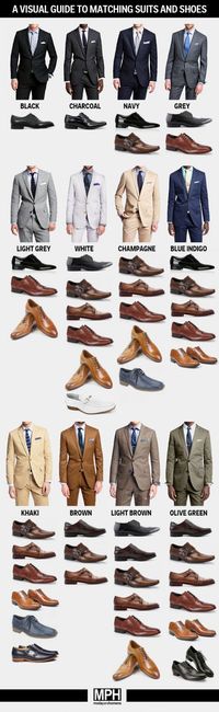 What color shoes to wear with your suit.