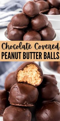 Chocolate Covered Peanut Butter Balls Recipe (& VIDEO!)