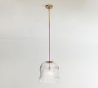 Cooper Ribbed Glass Pendant | Pottery Barn