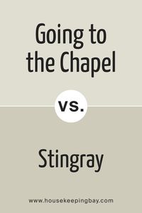 Stingray and Going to the Chapel 1527 both embody muted sophistication but with subtle distinctions. While Going to the Chapel leans towards taupe-gray, Stingray introduces deeper green undertones. Going to the Chapel 1527 imparts a timeless elegance, making it versatile for various design styles, while Stingray adds a touch of nature, ideal for those seeking a slightly bolder and earthier presence.