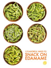 Edamame may be your warm-up before a sushi dinner, but its best role is as a snack-time superstar. On its own, edamame doesn't pack a whole lot of flavor, but when you think of it as a total blank canvas, the possibilities of turning it into a punchy snack are endless.