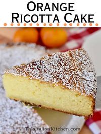 Orange Ricotta Cake is a delicious and light Italian orange cake made with ricotta cheese and fresh orange. This cake is simple to make and perfect for any occasion!