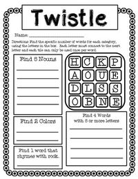 Twistle- Critical Thinking Word Game by Time Saving Tools | Teachers Pay Teachers