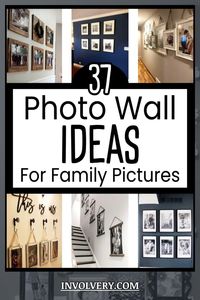 Photo Wall Ideas For Hanging and Displaying Family Pictures