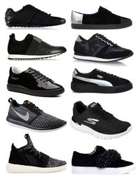 10 Pairs of Health Goth Sneakers by blackbettyblog on Polyvore featuring Barbara Bui, KG Kurt Geiger, HUGO, Witchery, NIKE, Carvela Kurt Geiger, Geox, adidas Originals and Skechers