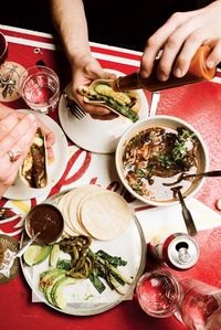 Tacos and Mezcalgaritas pair perfectly with the lively vibe at this Mexican hot spot.