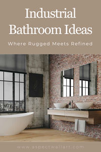 Elevate your bathroom space with my industrial design inspiration and ideas. Embrace the true beauty of rugged textures and refined design