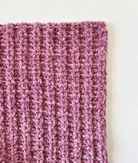 Crochet Velvet Ribbed V-stitch Blanket and Bonnet - Daisy Farm Crafts