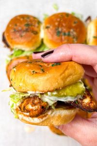 Alabama White Blackened Chicken Sliders