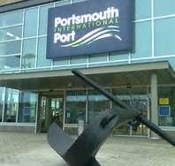 Porthsmouth International Port where we caught the ferry to Normandy.