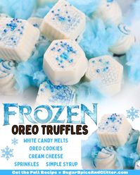 How to make no bake OREO cookie balls, the perfect Disney's Frozen dessert for a Frozen birthday party or movie night. These no-bake treats are rich and super chocolatey with the perfect balance of sweetness and tang, thanks to the cream cheese