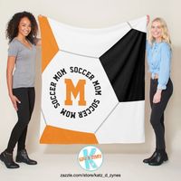 ad: Easily change the colors on this soccer themed blanket to match your team's colors or favorite colors using Zazzle's design tool #soccermomblankets #soccerblankets #soccerteamspirit