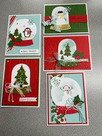 Stampin Up Snowy Wonder Bundle and Snowy Scenes DSP  Easy to make 10 cards with one sheet of DSP!