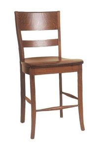 Amish Columbus Bar Stool Enjoy contemporary chic stools at your kitchen bar or counter. Columbus is available in 5 wood types and several finish colors. Choice of wood or upholstered seat.