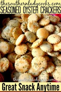 OYSTER CRACKERS WITH SEASONING - The Southern Lady Cooks