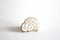 Brain Pin Badge